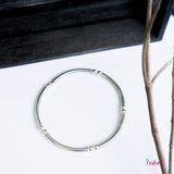 Silver925 Twisted Pipe Stretchable Bangle