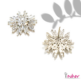 Snowflake CZ Earrings