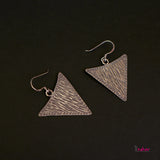 Silver Triangle Earrings