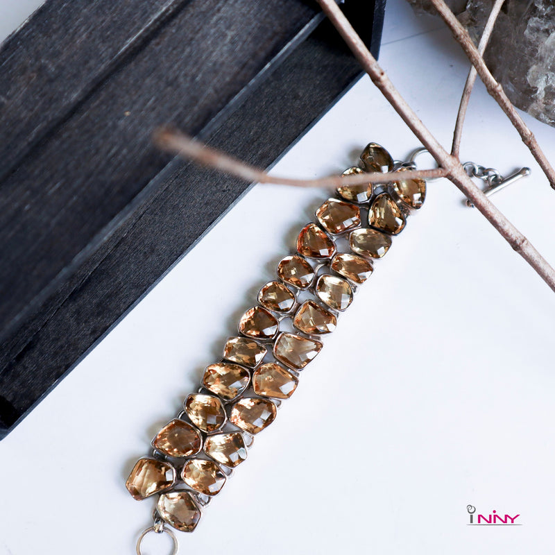 2-Line Citrine Bracelet