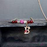 Alphabet & Gemstone Bracelet