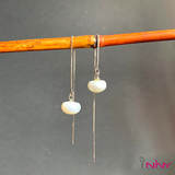 Flexible Drop Pearl Earrings