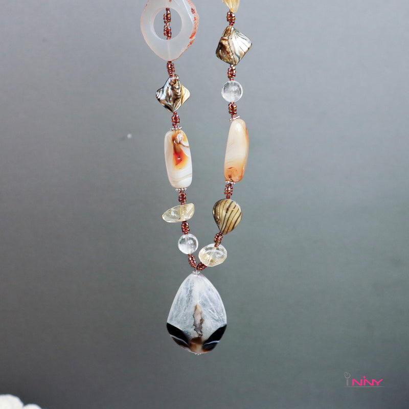 Gold Agate Series Necklace
