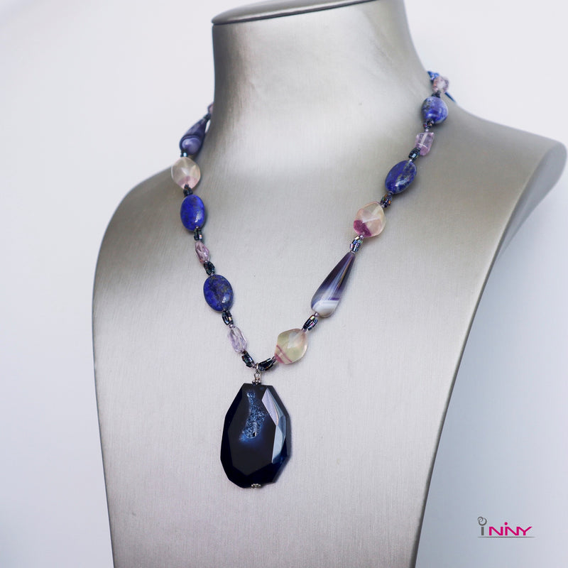 Blue Agate Series Necklace