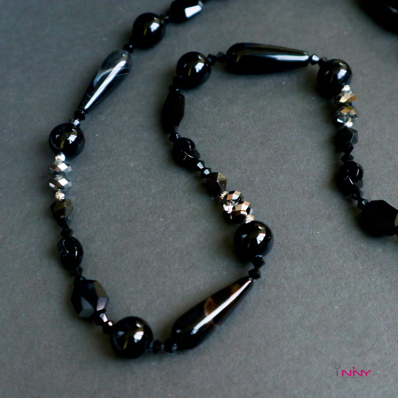 Black Onyx long necklace