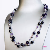 2-Line Necklace Amethyst