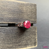 Natural Round Ruby Ring 2.5ct