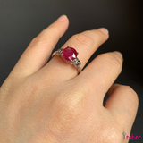 Natural Round Ruby Ring 2.5ct