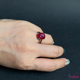 Natural Oval Ruby Ring