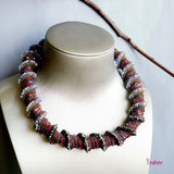 Turbular Swirl Gemstone & Miyuki Beads