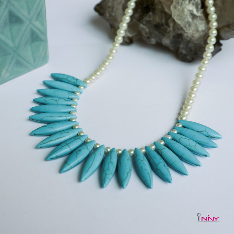 Spike Turqouise Necklace