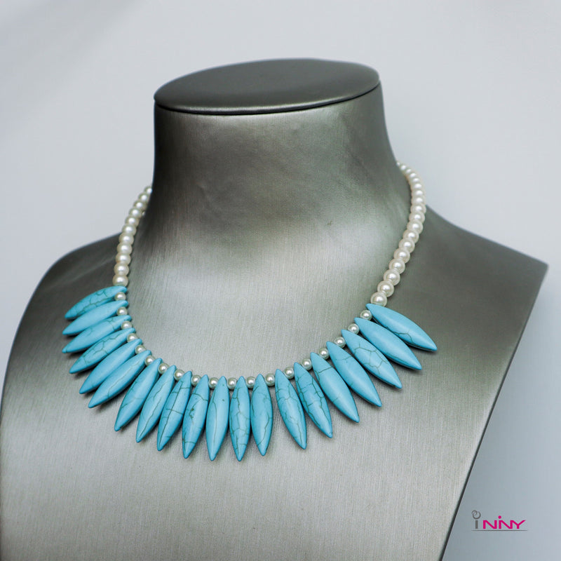 Spike Turqouise Necklace