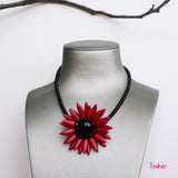 Red Dyed Howlite Flower