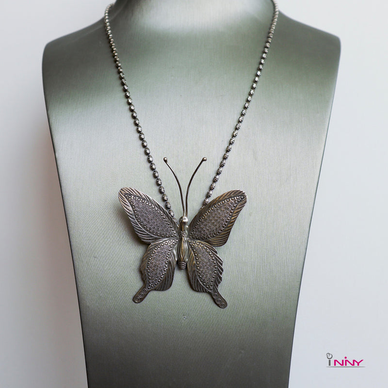 Unique Silver Butterfly Pendant