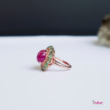 Ruby & Green Sapphire Ring