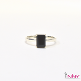 Witty Black Spinel Ring