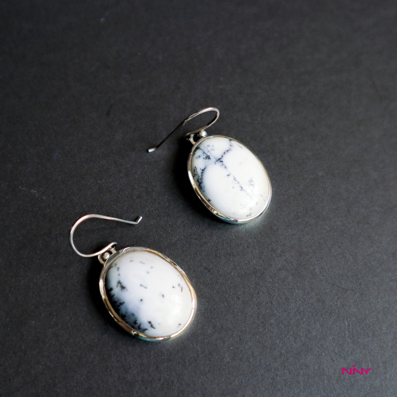 Dendrite Opal 9.65g Earrings