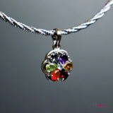 Small Flower of 7 Chakra Pendant