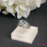 Blue Topaz Net Ring
