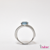 Blue Topaz Net Ring